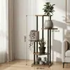 Estante para Plantas de 5 Niveles Interior Metal Florero para Múltiples Pl