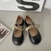 Zapatos de Cuero de Alta Gama Estilo Japonés para Mujer 2025 Nuevos Populares Marrones Puntera Redonda con Cordones Planos Zapatos JK Mary Jane