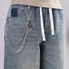 Cadena para Pantalones Popular de Amazon, Cadena de Cadera Cruzada Hip-Hop Hecha a Mano, Cadena para Pantalones de Doble Capa, Cadena para Pantalones Personalizada de Moda, Cadena para Pantalones Versátil