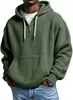 Sudadera con capucha de manga larga de gofre nueva y de moda transfronteriza europea y americana para hombre, color liso, holgada, deportiva, casual, ropa para hombre