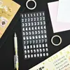 Pegatinas para Planificador de Letras de Papel Dorado y Plateado Pegatinas Decorativas Impermeables para Planificador de Mascotas Pegatinas de Letras para Diario