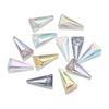 Colgante Triangular de Agujero Único de 10X20 mm Accesorios de Joyería DIY Cuentas de Cristal de Colores Accesorios para Aretes y Collares