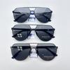 Lentes de Sol Avanzados Polarizados de Nailon para Hombre Lentes de Sol Anti-UV Lentes de Rana Kickoff de Acero Inoxidable