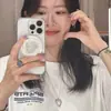 Colar com Pingente Coração Vazado Estilo Happyrim Coreano para Mulheres, Simples Versátil Gargantilha Corrente de Suéter Acessório de Joia