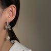 2025 Verano Nuevos Pendientes Pequeños Estilo Chanel S925 al por Mayor Pendientes de Botón Corazón Flor Pendientes de Nicho Accesorios Estilo Vacaciones