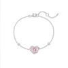 S925 Sterling Silver Guardian colar de coração feminino Rei Glória Da Ji empregada café amor coração em forma de cadeia de clavícula atacado