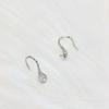 Pendientes de plata de ley S925 con forma de perla, tacones altos, 8-12 mm, soporte vacío sin cuentas.