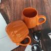 Taza de Calabaza Regalo de Halloween Personalizado Exportación Taza Europea y Americana Esférica Gorda Taza de Desayuno 16oz Gran Capacidad