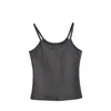 Top de tirantes sexy ajustado con almohadillas en el pecho para mujer, Ropa exterior de verano, Chaleco de yoga de una pieza adelgazante Beauty Back, Camiseta de capa base