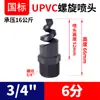 Bocal espiral Rongsheng PP para dessulfurização e remoção de poeira, bocal de pulverização industrial, bocal para lavagem de gases de escape, bocal PVDF resistente a ácidos e álcalis.