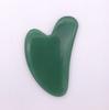 Rodillo facial de cristal en polvo masajeador no de jade barra de belleza doble cabezal empujar cara punto ojo lifting raspador corazón venta al por mayor