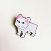 Broche de metal para perro mascota de venta caliente, insignia para ropa y sombrero, aleación, accesorios para amantes de los animales, una generación de punto