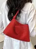 Bolsa Tejida Casual Shuai Mi Home con Textura, Bolso de Hombro para Mujer, Bolso de Mano Nuevo Estiloso Verano 2026, Bolso de Hombro de Moda