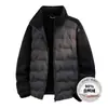Estilo Unisex para Exteriores Otoño e Invierno, Nuevo Forro Interior de Vellón con 90% Plumón de Pato, Cuello Alto, Cálido, Cortavientos, Casual, Adecuado para Usar al Aire Libre