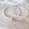Pulseira Passo a Passo Vidro Imitação Jade Pulseira Sino Rosa Silvestre Acessórios Antigos Livrinho Vermelho Proibido Namorada Mesmo Estilo