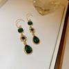 Brincos de gota de zircônia incrustada com diamantes, acessíveis a nichos, luxuosos, retrô, elegantes, estilo palácio, brincos da moda, atacado
