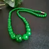 Nueva Serie de Collares de Cadena Torre de Cristal Cadena de Torre Serie Ágata Roja Imitación Ágata Verde Cadena de Torre