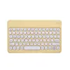 Sombrero Redondo Transfronterizo Set de Teclado y Ratón Bluetooth Adecuado para iPad Teléfono Móvil Tableta Succión Magnética Silenciosa Carga Luminosa
