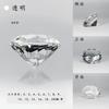 Venta al por mayor del fabricante Diamante de Cristal Transparente de 10 mm a 200 mm con Puntos Blancos Diamante de Vidrio Pujiang Joyería de Cristal Simulado