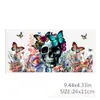 Impresión de flor de mariposa Transferencia UV DTF Etiqueta de cristal Pegatina para taza Pegatina de rasgar 24 cmX11cm,1Yc50158