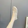 Sandálias Transfronteiriças Europeias e Americanas, Sapatos de Tecido Old Beijing para Mulheres, Sapatos de Malha com Superfície Macia, Antiderrapantes, Respiráveis, Sola de Borracha, Atacado de Verão, Tamanhos Grandes