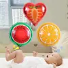 Balão de Filme de Alumínio de Animal de Desenho Animado, Frutas e Legumes para Rastreamento de Bebê de Mês de Idade, Calças de Bebê, Balão de Hélio Voador, Atacado