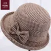 Chapéu de outono e inverno para pessoas de meia-idade e jovens, chapéu feminino para mãe, avó, senhora idosa, chapéu de pescador, chapéu de inverno quente para homem idoso, chapéu de coco, chapéu de pescador
