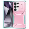 Funda plana para teléfono Samsung tipo cosechadora con protección anticaída y ventana de empuje, transfronteriza adecuada para S25 ultra
