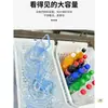 Estante de Almacenamiento Interno para Congelador Refrigerador con Tapa abatible Divisor de Plástico para Refrigerador Cesta de Almacenamiento Congelador Doméstico Ajustable Cesta de Almacenamiento Empotrada