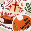 Pegatinas Bordadas Tema Energía Positiva Fe Etiquetas Bordadas Inspiradoras en Inglés Parches Listos para Usar al por Mayor Accesorios Tela para Parches Pegatinas de Tela