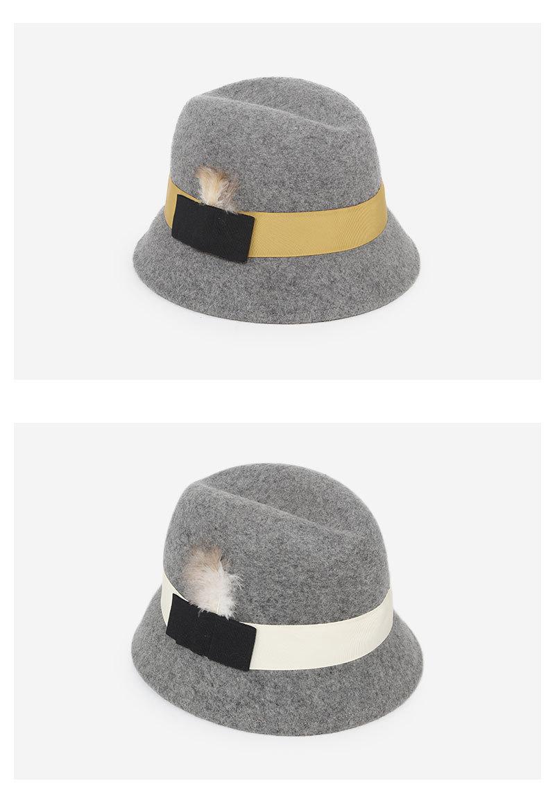 羽毛装饰礼帽_05