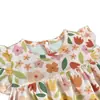 Vestido de Verano Floral para Niñas Estilo Nuevo Verano 2026 Vestido de Algodón y Seda para Niñas Pijamas Elegantes de Princesa para Niños Pequeños
