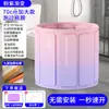 Tina de Baño Portátil Plegable Nueva para el Hogar Uso Adulto Baño de Cuerpo Completo Sin Instalación Clip de Apertura Rápida Tina de Baño con Aislamiento de Algodón