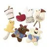 Mochila Versátil Linda Coreana Oso Taza de Café Broche Accesorios Hebilla Bolsa Colgante DIY Calcetines Lindos Zapatos Sombrero Pegatina de Tela
