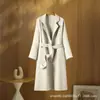 Elegante abrigo de lana de cachemir para mujer con cuello de solapa, cintura con cinturón, bolsillos, corte holgado, versátil para ir al trabajo, abrigo largo de lana