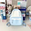 Mochila Casual de Alta Gama de Gran Capacidad Simple Estilo Japonés Color Sólido de Moda Estudiante Universitaria Femenina Pareja Bolso Escolar Masculino