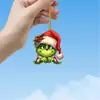 Colgante Decorativo para Coche Grinch de Acrílico Plano para Regalo Nuevo Transfronterizo