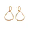 Brincos Casuais de Moda Transfronteiriços Círculo Tendência Personalidade Atacado Design de Nicho Luxo Leve Brincos de Temperamento Simples para Mulheres