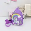 Bolsa Transversal Casual Fofa Estilo Coreano para Meninos e Meninas Bolsa Infantil Tendência de Desenho Animado Porta-Moedas Fashionável Bolsa de Peito Leve para Crianças Pequenas