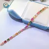 Pulseira de Turmalina Natural com Borla Transfronteiriça Acessórios Femininos Nicho Alto Padrão Joias de Prata 925 4*6 Joias de Luxo Venda Direta da Fábrica