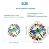Kit de Materiales de Bordado Floral de Libélula Popular, Kit de Bordado Hecho a Mano DIY para Principiantes al por Mayor, Venta al por Mayor de Fábrica