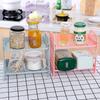 Estante de Almacenamiento Plegable de Doble Capa para Cosméticos y Joyería Creativos, Estante de Almacenamiento Simple para Escritorio de Hogar, Baño, Estante de Almacenamiento
