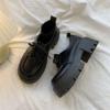Sapatos Pequenos de Couro Estilo Britânico Retrô de Sola Grossa para Mulheres 2025 Outono e Inverno Novo Versátil Preppy Estilo Japonês Sapatos JK com Saias