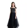 Vestidos para Niñas de Comercio Exterior Europeo y Americano Verano 2026 Nuevos Lentejuelas Tull Abullonado Color Sólido Vestido de Piano para Actuación Suministro del Fabricante