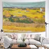 Tapiz de pared con diseño de estrella de Van Gogh, pintura al óleo retro europea, para dormitorio, estudio, alquiler, renovación de casa, etc.