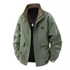 Chaqueta de Hombre de Moda Primavera y Otoño Nueva Cuello Alto Corta Casual Versátil Transfronteriza Juventud Popular Chaqueta