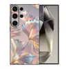 Funda para Teléfono Móvil Samsung S25Ultra A17 Adecuada para A07 Flor de Polvo Dorado S26 Funda Protectora S24 Carcasa Blanda TPU Ilustración