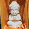 Adornos tallados prensados de polvo de fruta marfil, mascota de té, manualidades, regalos pequeños, versión Q, mango de cuentas pequeñas, adornos para el interior del coche