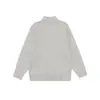 Yidao Vintage 2025 Otoño/Invierno Nuevo Suéter Base de Punto Cálido para Hombre, Holgado, Retro, con Cremallera y Cuello Medio