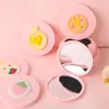 Espejo Pequeño de Mano de Dibujos Animados, Espejo de Maquillaje Redondo Transfronterizo, Espejo Portátil Plegable de Doble Cara, Lindo Regalo para Mejores Amigas, Al Por Mayor